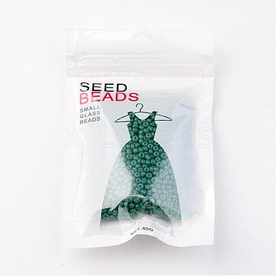 8/0 3mm Baking Paint Glass Seed Beads Loose Spacer Beads X-SEED-S002-K26-1