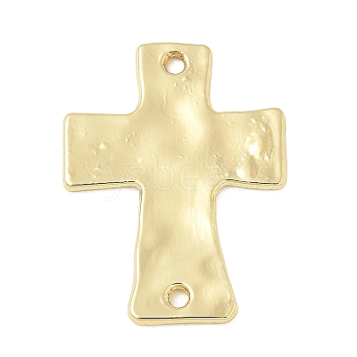 Alloy Textured Religion Cross Links Connector Charms FIND-Z127-01G-02-1