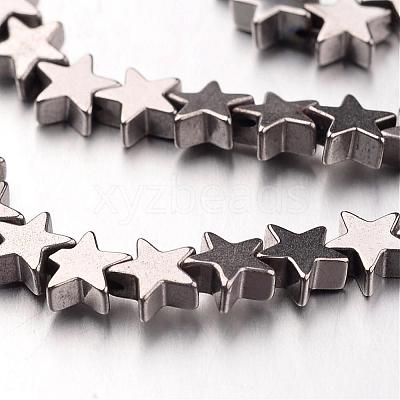 Electroplate Non-magnetic Synthetic Hematite Bead Strands G-F300-24B-01-1