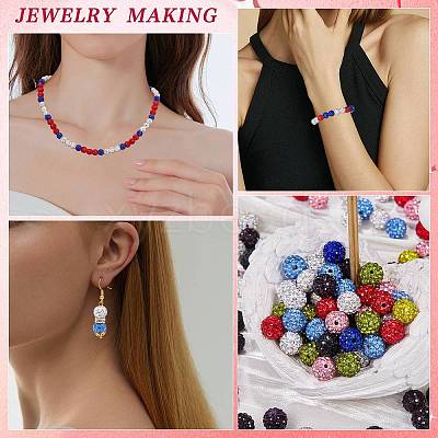Pave Disco Ball Beads RB-SZ0001-09B-1