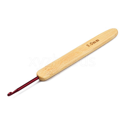 Bamboo Handle Aluminum Crochet Hook Needle Sets TOOL-R057-1
