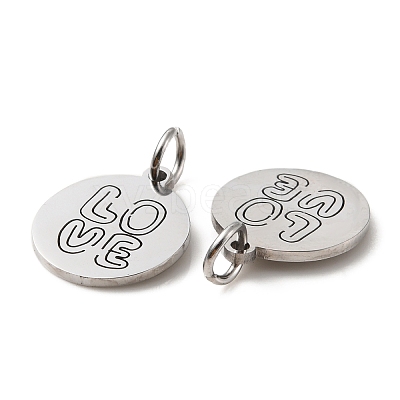 Non-Tarnish 304 Stainless Steel Charms STAS-D050-07P-10-1