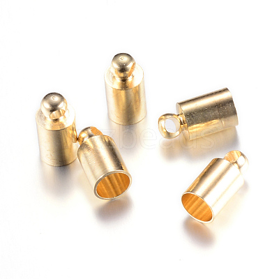 Brass Cord Ends X-KK-R001-08-LG-1