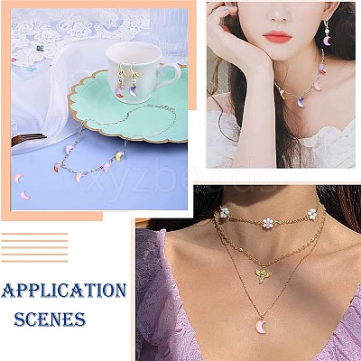 100Pcs 5 Colors Glass Pendants GLAA-CJ0001-64-1