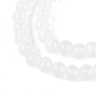 Baking Paint Glass Beads Strands DGLA-N015-4mm-01-1