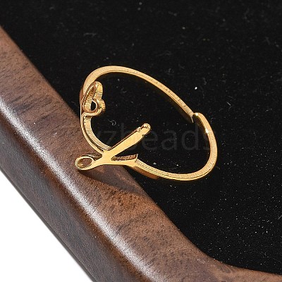 304 Stainless Steel Cuff Rings for Women RJEW-D285-01G-J-1