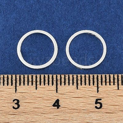 Rack Plating Brass Linking Rings KK-P286-01B-S-1