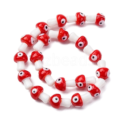 Handmade Evil Eye Lampwork Beads Strands LAMP-S069-01C-1