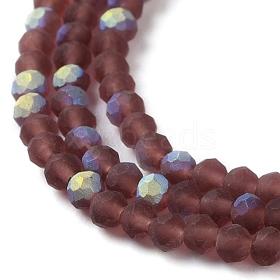 Imitation Jade Glass Beads Strands EGLA-A034-T2mm-MB13-1