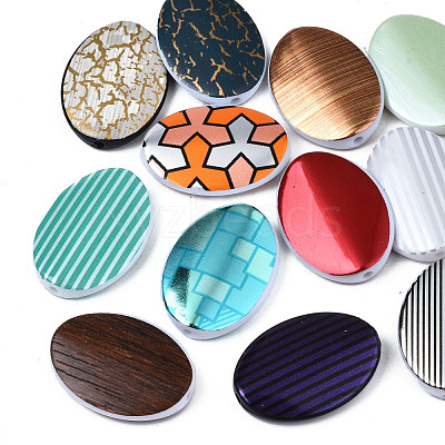 Printed Acrylic Beads MACR-N009-026-1
