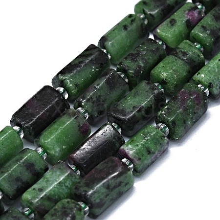 Natural Ruby in Zoisite Beads Strands G-O170-146-1