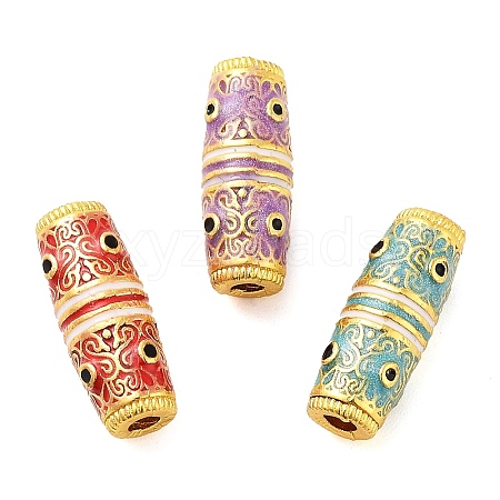 Alloy Enamel Beads ENAM-M008-08G-1