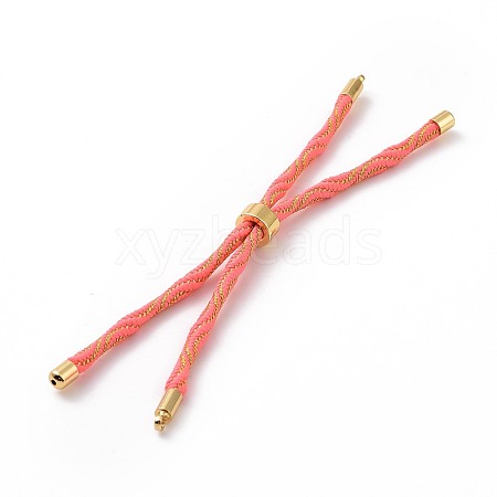 Nylon Cord Silder Bracelets MAK-C003-03G-05-1