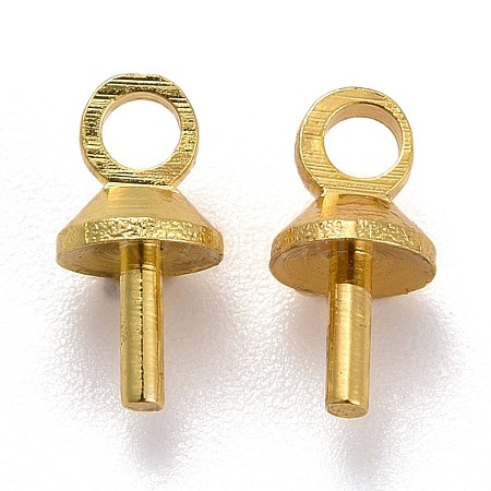 Brass Cup Peg Bails Pendants KK-Z018-01A-G-1