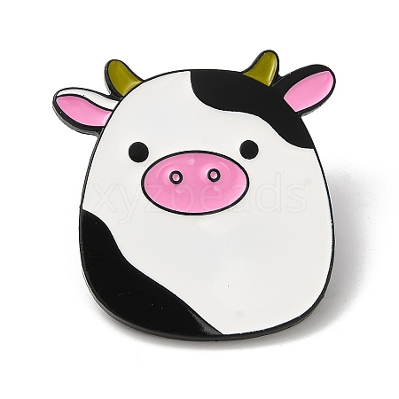 Lovely Cow Enamel Pins JEWB-P030-H01-1