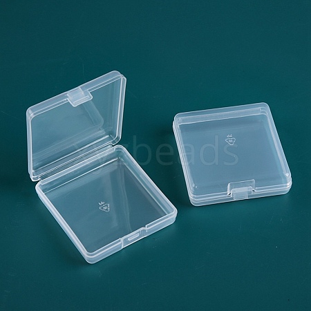 Transparent Plastic Bead Containers CON-Z004-21-1