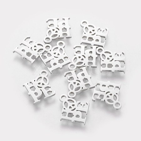 Tarnish Resistant 201 Stainless Steel Charms STAS-Q201-T124-1