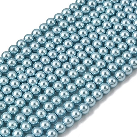 Eco-Friendly Grade A Glass Pearl Beads HY-J002-6mm-HX084-1
