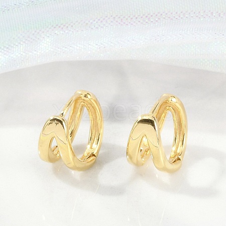 304 Stainless Steel Huggie Hoop Earrings for Women EJEW-C096-42G-02-1