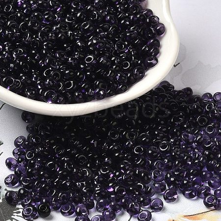 Transparent Colours Glass Seed Beads X1-SEED-P006-02A-12-1