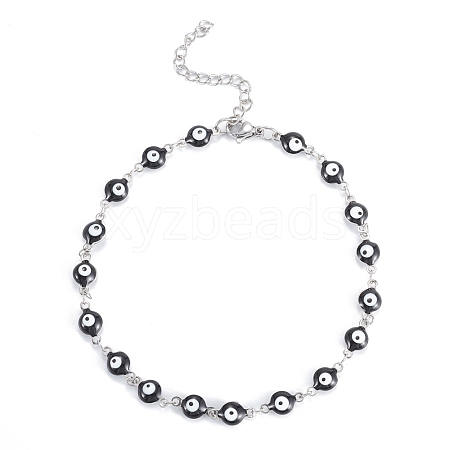 304 Stainless Steel Anklets AJEW-G024-02P-1