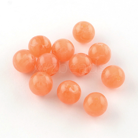 Acrylic Imitation Gemstone Beads OACR-R029-10mm-13-1