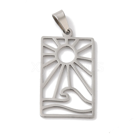 Non-Tarnish 304 Stainless Steel Pendants STAS-U010-14P-1