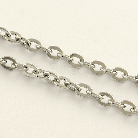 Tarnish Resistant 304 Stainless Steel Cable Chains CHS-Q001-17-100m-1