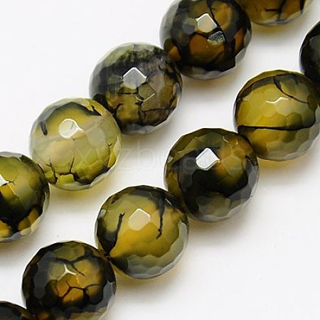 Natural Dragon Veins Agate Beads Strands X-G-G445-10mm-03-1