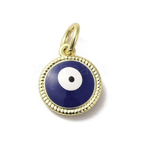 Brass Enamel Charms KK-E092-14G-08-1