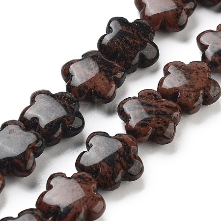Natural Mahogany Obsidian Beads Strands G-F769-N01-01-1