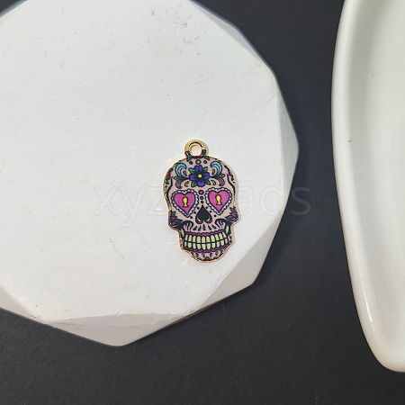 Alloy Enamel Pendants PW-WG78A22-04-1