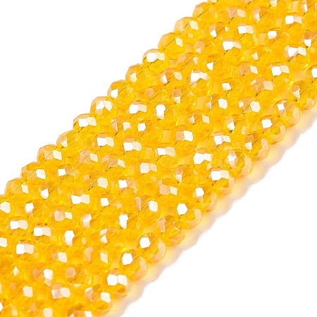 Electroplate Glass Beads Strands EGLA-A044-T2mm-A05-1