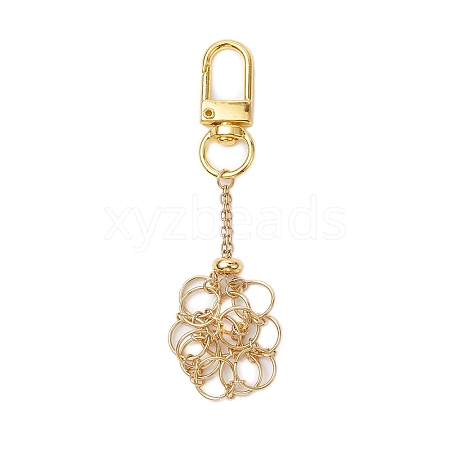 304 Stainless Steel Macrame Chain Pouch Empty Stone Holder Pendant Decoration HJEW-JM02080-1