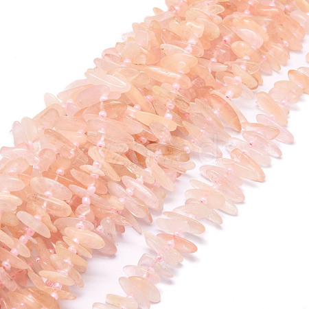 Natural Morganite Beads Strands G-E569-O01-1