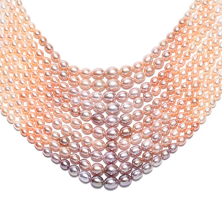 Natural Cultured Freshwater Pearl Beads Strands PEAR-K003-21D-1