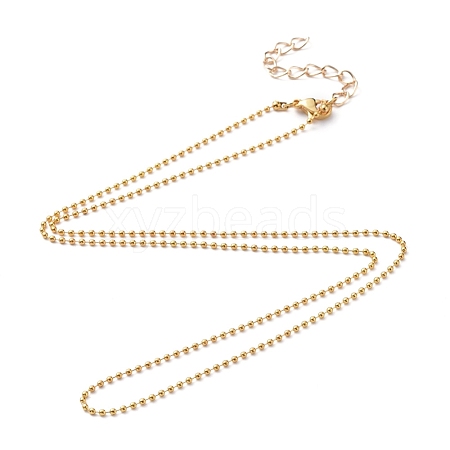 Brass Ball Chains Necklace Making NJEW-JN02838-03-1