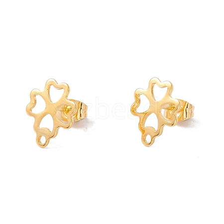 201 Stainless Steel Stud Earring Findings EJEW-A071-14B-G-1