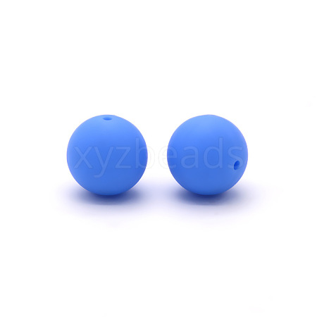 Round Food Grade Eco-Friendly Silicone Beads SI-JX0066A-15-1