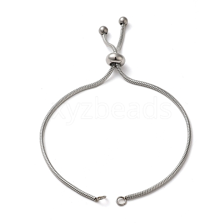 Tarnish Resistant Adjustable 304 Stainless Steel Bracelet Making STAS-G169-02P-1