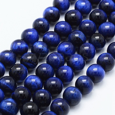 Natural Tiger Eye Beads Strands X-G-F561-10mm-B02-1