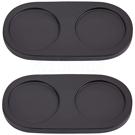 2Pcs Wood Pepper Grinder Holder DJEW-GF0001-65-1