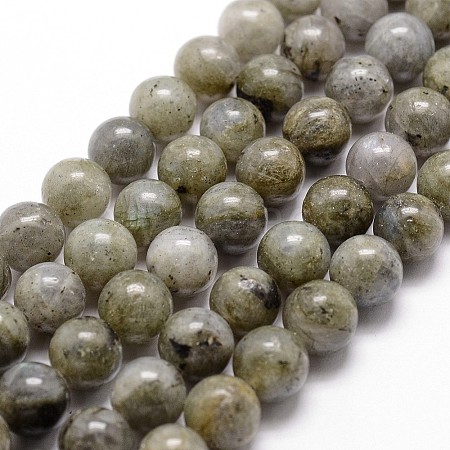 Natural Labradorite Bead Strands G-G735-29-6mm-1