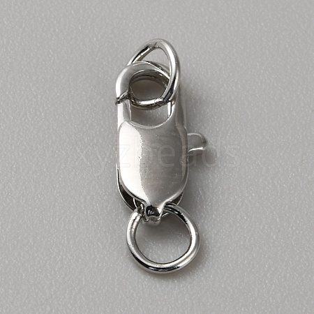 Brass Lobster Claw Clasps FIND-WH0110-859B-P-1