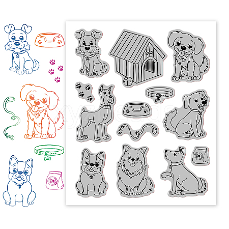 Rubber Clear Stamps DIY-WH0251-004-1