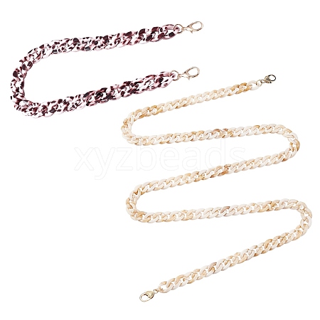 2 Pcs Acrylic Bag Strap Chains AJEW-WR0001-08-1