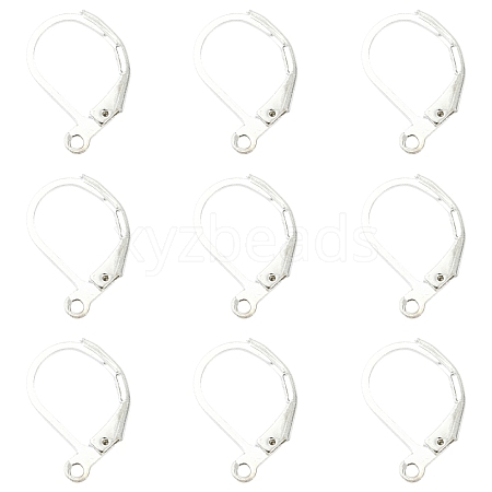 100Pcs Brass Leverback Earring Findings KK-YW0003-37S-1