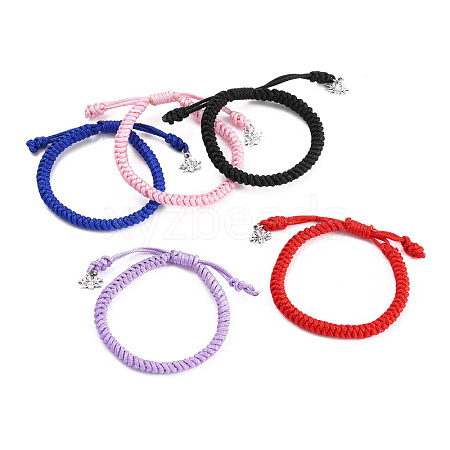 Adjustable Nylon Thread Braided Bracelets BJEW-JB05612-1