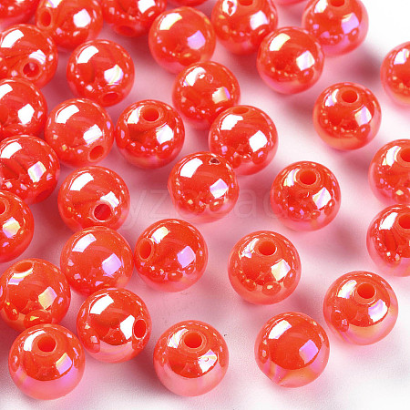 Opaque Acrylic Beads MACR-S370-D10mm-20-1