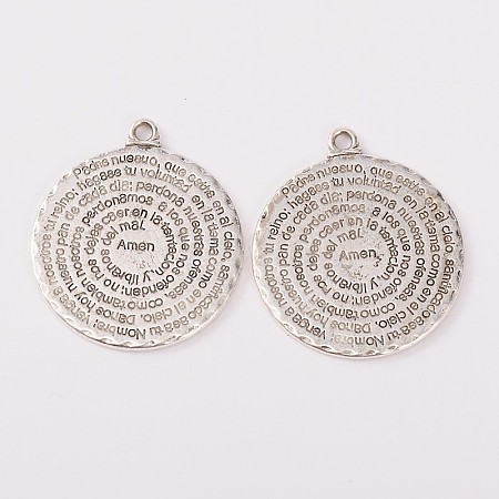Tibetan Style Alloy Pendants LS-TIBEP-35029-AS-RS-1